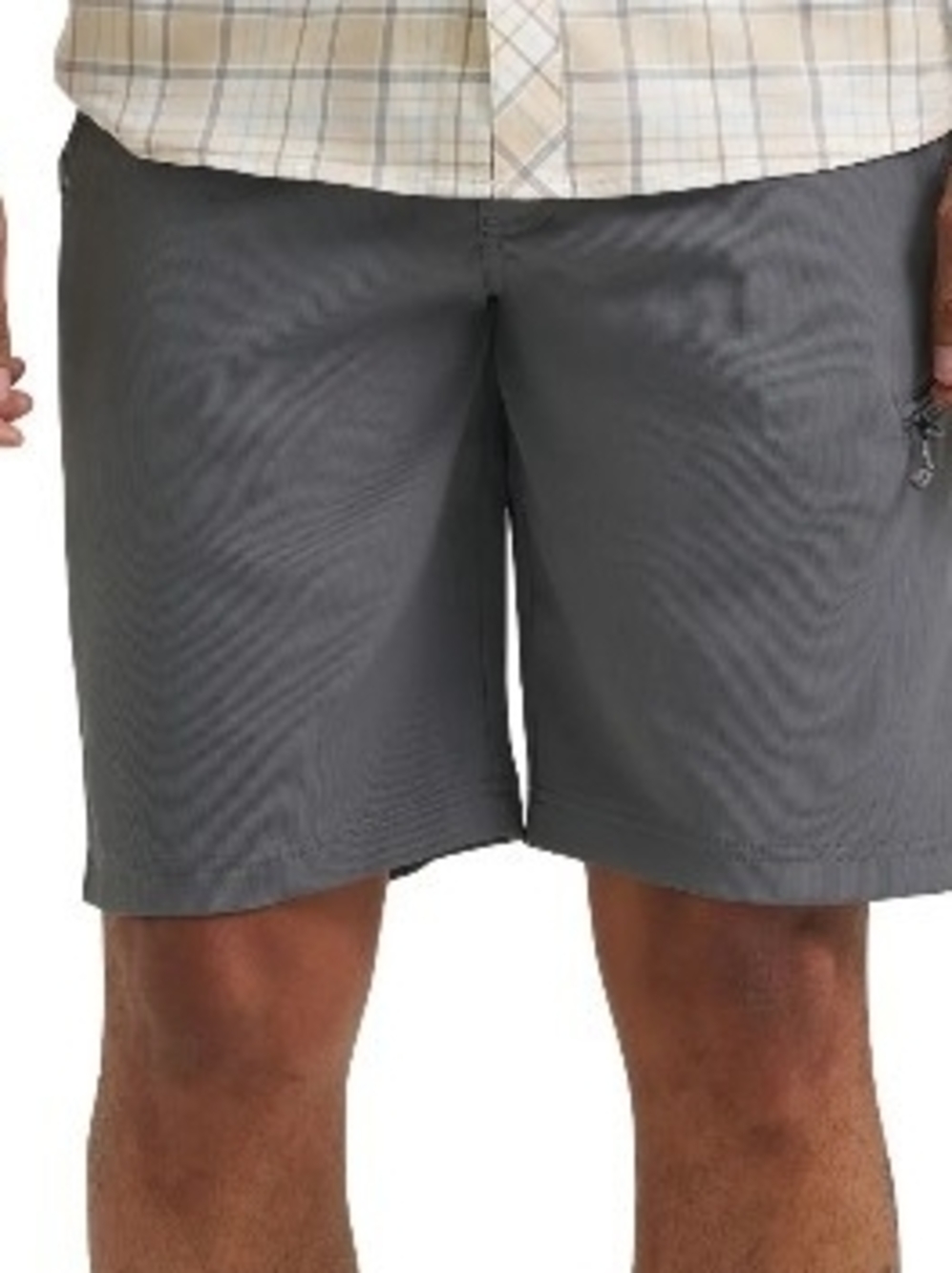 Wrangler Gray Flat Front Men's Outdoor Shorts